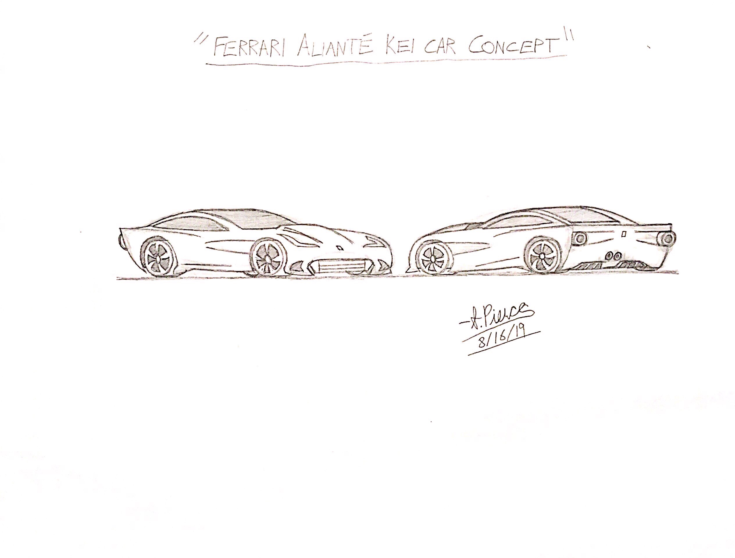 Ferrari Aliante Kei Car (Concept Art)